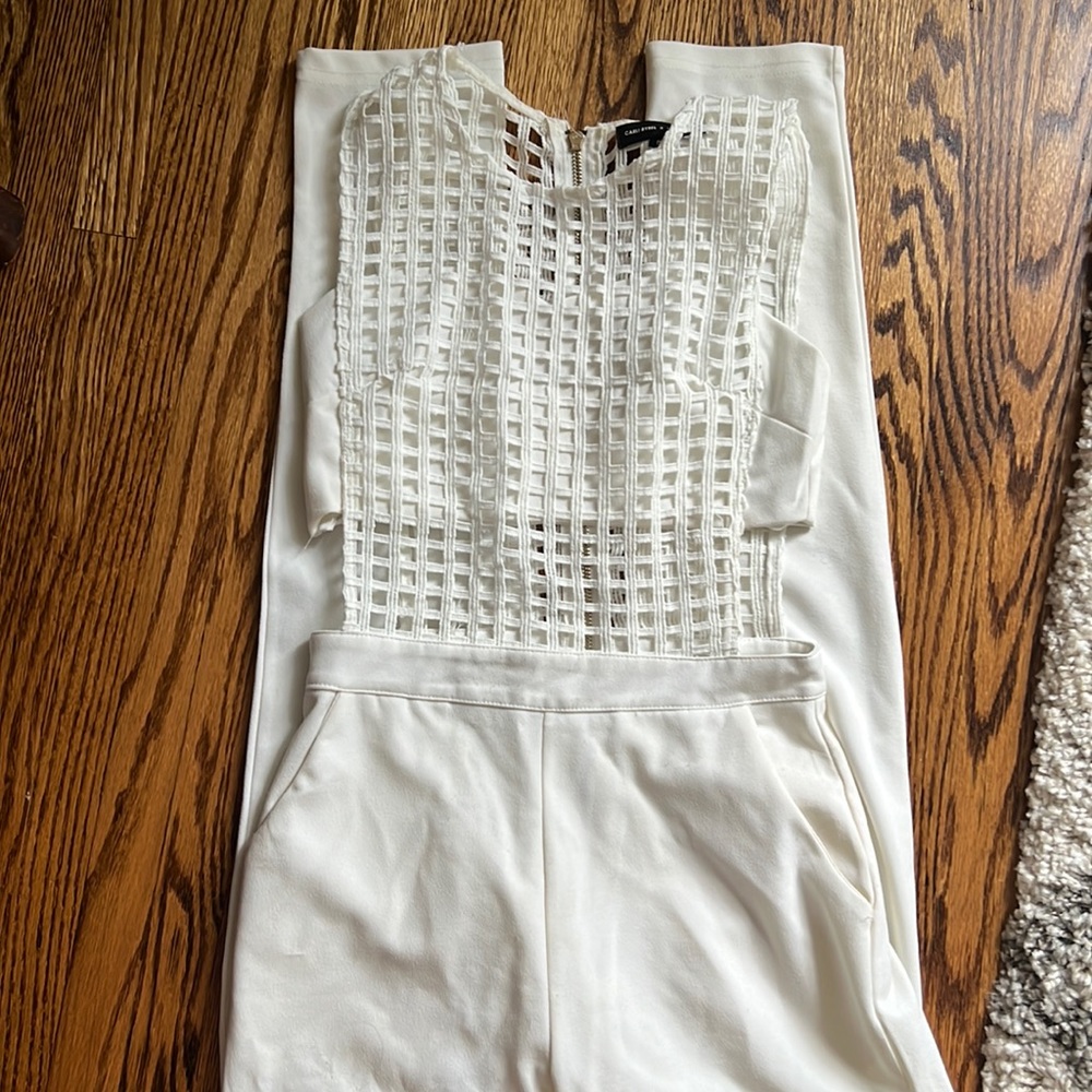 White jumpsuit- carli bybel x missguided